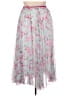 Unbranded Floral Gray Pink Casual Skirt Size 2X - photo 2