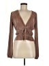Zara Brown Long Sleeve Blouse Size M - photo 1