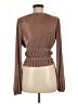 Zara Brown Long Sleeve Blouse Size M - photo 2