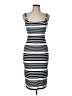 American Apparel Stripes Gray Casual Dress Size L - photo 1