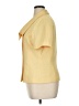 Le Suit 100% Polyester Yellow Short Sleeve Blouse Size 16 - photo 5