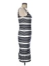 American Apparel Stripes Gray Casual Dress Size L - photo 4