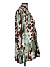 Dixie Animal Print Teal Blazer Size M - photo 4
