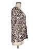 Soma Animal Print Brown Short Sleeve Blouse Size M - photo 4