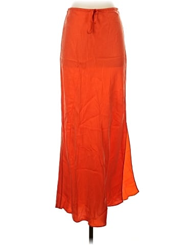 Madewell Tie-Waist Maxi Slip Skirt in Cupro Blend (view 1)