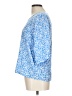 Blue Ginger Floral Blue 3/4 Sleeve Blouse Size L - photo 5