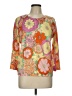 Talbots Floral Orange Pullover Sweater Size L - photo 1