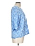 Blue Ginger Floral Blue 3/4 Sleeve Blouse Size L - photo 4
