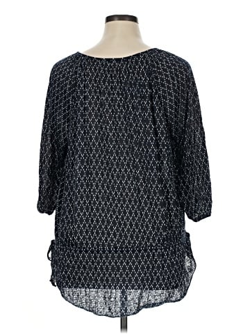 Faded Glory 3/4 Sleeve Blouse (view 2)