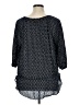 Faded Glory 100% Polyester Black 3/4 Sleeve Blouse Size XL - photo 2