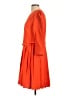 Ann Taylor Solid Orange Casual Dress Size 12 - photo 5