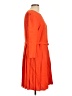 Ann Taylor Solid Orange Casual Dress Size 12 - photo 4
