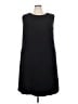 Gillian Grey Solid Black Casual Dress Size 22w - photo 1