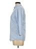 Lands' End Stripes Blue 3/4 Sleeve Button-Down Shirt Size 10 - photo 5