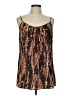 CAbi 100% Polyester Brown Sleeveless Blouse Size L - photo 1