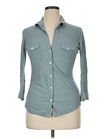James Perse 3/4 Sleeve Button-Down Shirt (view 1)