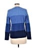 Karen Scott 100% Cotton Color Block Blue Pullover Sweater Size M - photo 2