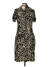 En Focus Studio Animal Print Gold Cocktail Dress Size 12 - photo 1