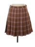 Wilfred Plaid Brown Casual Skirt Size 4 - photo 1