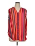 Torrid 100% Polyester Stripes Red Sleeveless Blouse Size 1X Plus (1) - photo 1