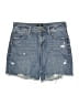 Express 100% Cotton Blue Denim Shorts Size 2 - photo 1
