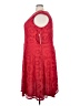 London Times 100% Polyester Red Cocktail Dress Size 24 - photo 5