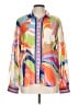 Flying Tomato 100% Polyester Print Ivory Long Sleeve Blouse Size L - photo 1