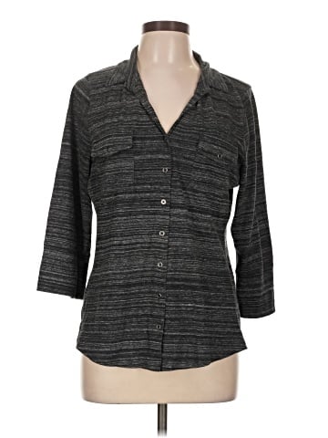 SONOMA life + style 3/4 Sleeve Button-Down Shirt (view 1)