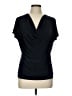 Lida Baday Black Short Sleeve Top Size L - photo 1