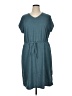 32 Degrees Solid Teal Casual Dress Size XL - photo 1