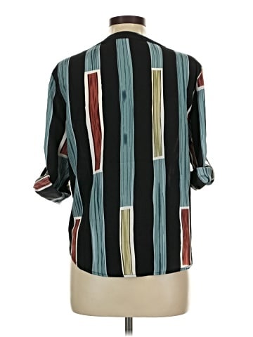 Shein 3/4 Sleeve Button-Down Shirt (view 2)