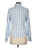 Willi Smith 100% Cotton Checkered-gingham Blue Long Sleeve Button-Down Shirt Size 8 - photo 2