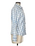 Willi Smith 100% Cotton Checkered-gingham Blue Long Sleeve Button-Down Shirt Size 8 - photo 4