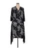 Mlle Gabrielle Paisley Gray Casual Dress Size 2X - photo 1