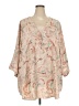 Torrid 100% Polyester Tan 3/4 Sleeve Blouse Size 5X Plus (6) - photo 1