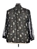 Soprano 100% Polyester Polka Dots Black 3/4 Sleeve Blouse Size 3X - photo 2