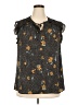 Les Serein 100% Polyester Gray Sleeveless Blouse Size 2X - photo 1