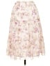Zunie 100% Polyester Floral Ivory Casual Skirt Size 10 - photo 2