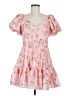 LoveShackFancy 100% Polyester Floral Pink Cocktail Dress Size 6 - photo 1