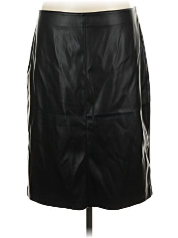 MNG Faux Leather Skirt (view 1)
