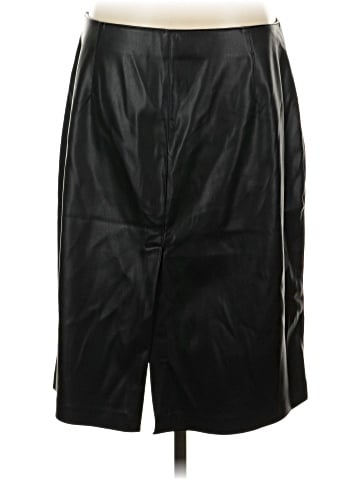 MNG Faux Leather Skirt (view 2)