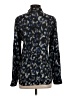 Theory 100% Silk Black Long Sleeve Silk Top Size S - photo 2