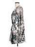 Free People 100% Polyester Paisley Silver Casual Dress Size XS - photo 5