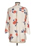 Maurices 100% Polyester Floral Ivory 3/4 Sleeve Blouse Size M - photo 2