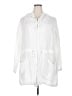 Eileen Fisher 100% Linen White Poncho Size 2X - photo 1