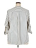 Torrid 100% Polyester Stripes Ivory 3/4 Sleeve Blouse Size 2X Plus (2) - photo 2