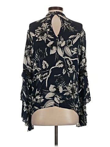 Parker Long Sleeve Silk Top (view 2)