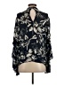 Parker 100% Silk Black Long Sleeve Silk Top Size S - photo 2