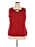East5th Red Sleeveless Blouse Size 2X - photo 1
