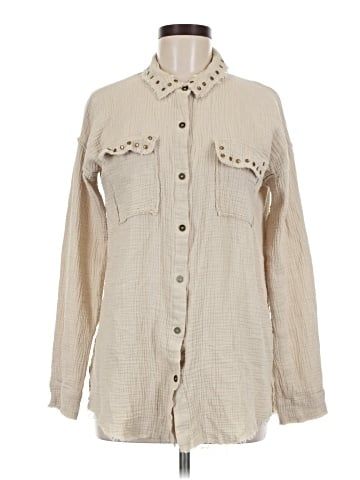 Hem & Thread Long Sleeve Blouse (view 1)